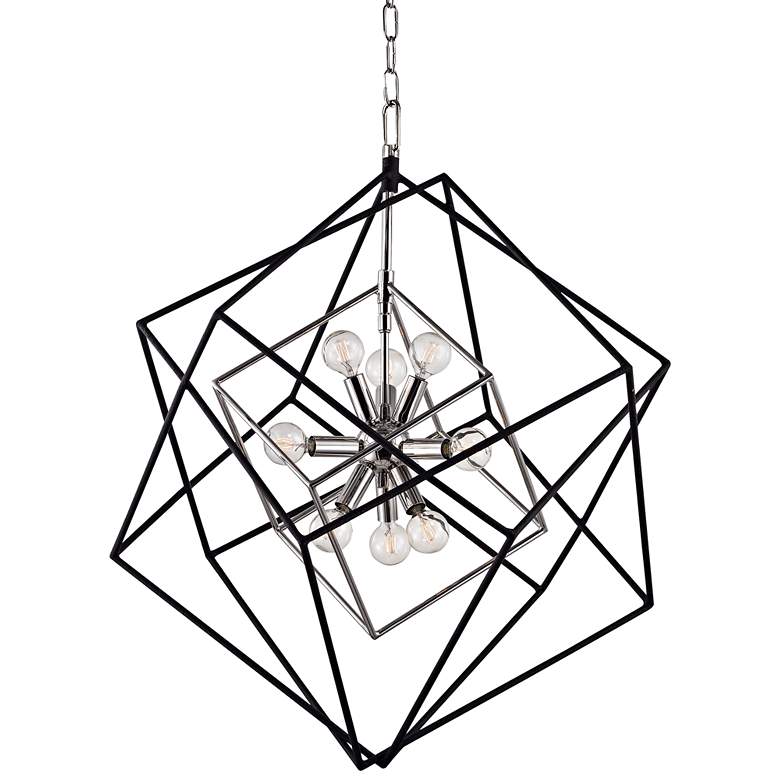 Image 1 Roundout 26" Wide Polished Nickel Pendant Light
