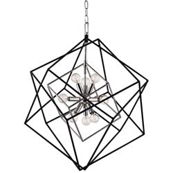 Roundout 26" Wide Polished Nickel Pendant Light