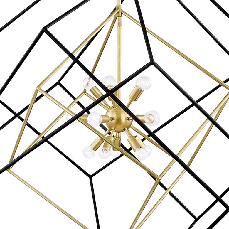 Image 2 Roundout 42" Wide Aged Brass 15-Light Pendant Light more views