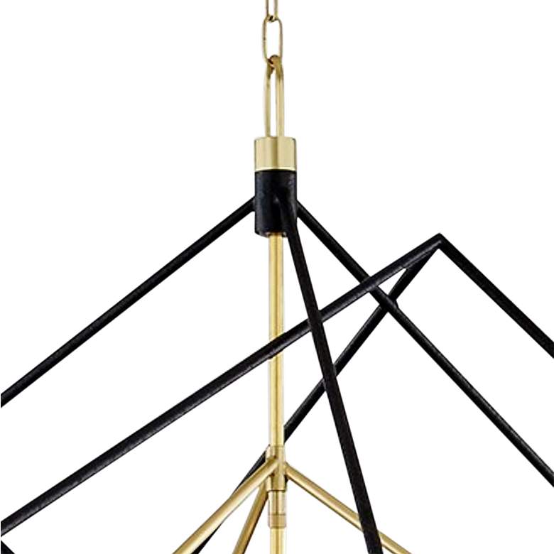 Image 3 Roundout 42 inch Wide Aged Brass 15-Light Pendant Light more views