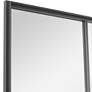 Rousseau Wrought-Iron Black 30" x 60" Wall Mirror