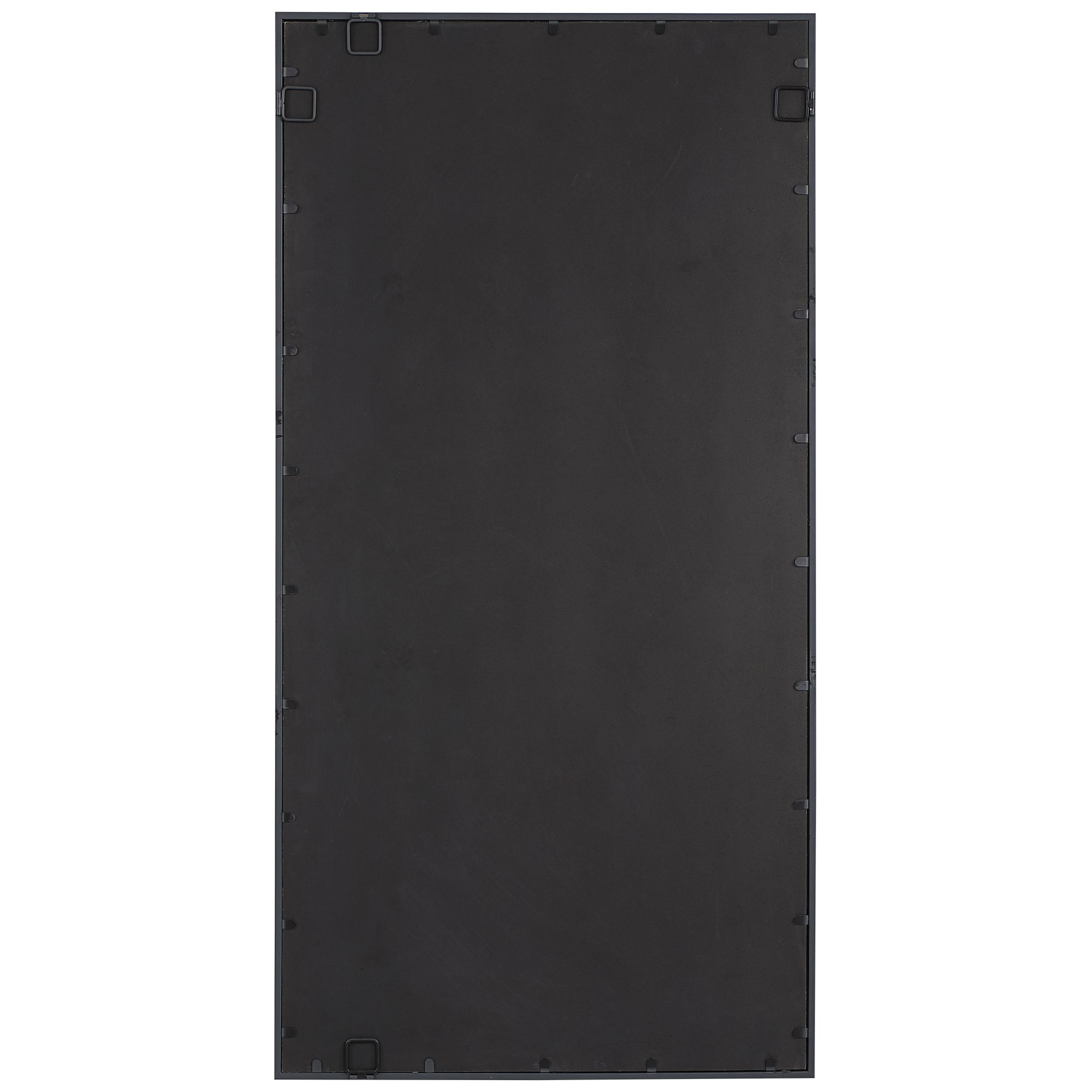 Rousseau Wrought-Iron Black 30" x 60" Wall Mirror