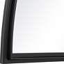 Rousseau Wrought-Iron Black 60" x 30" Wall Mirror