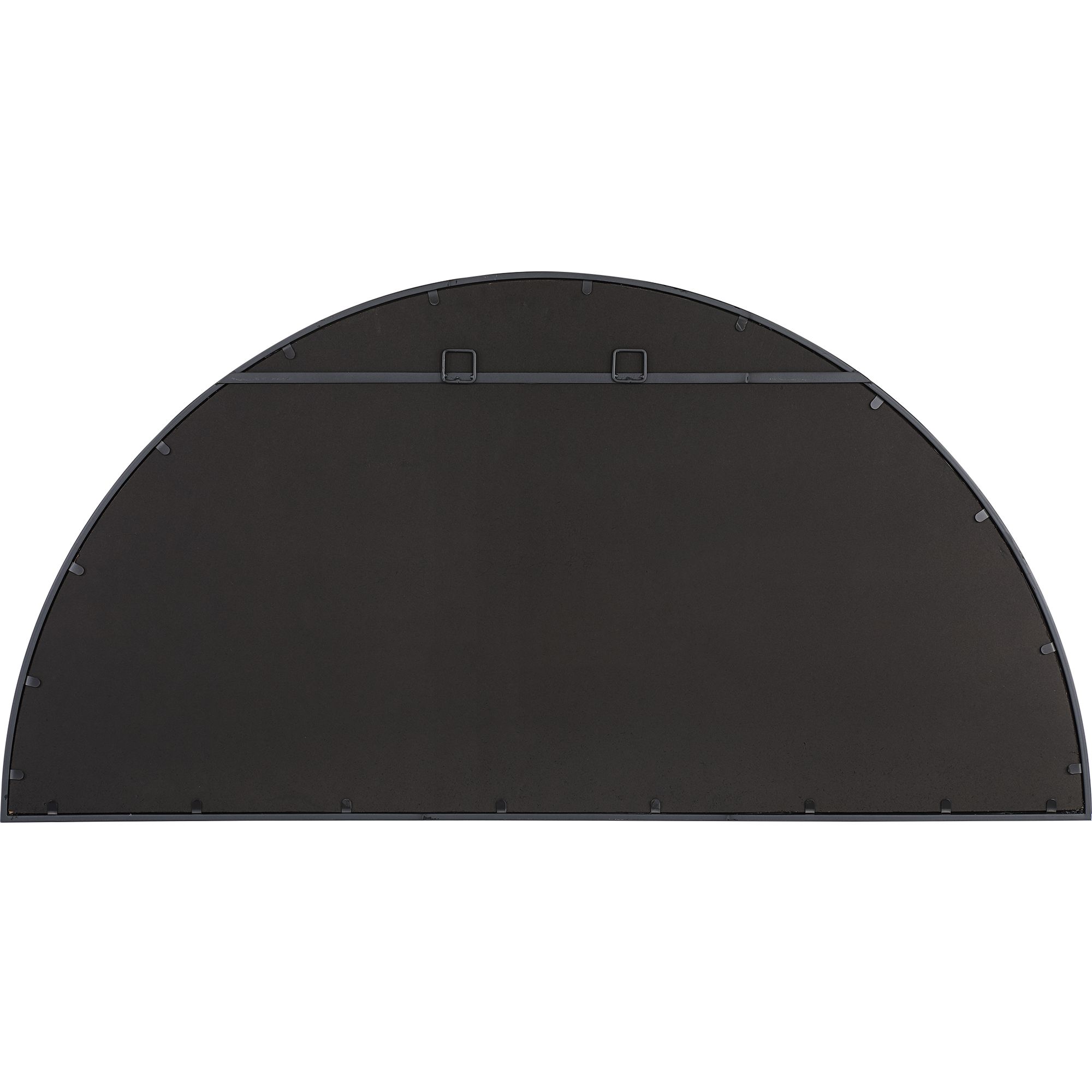 Image 7 Rousseau Wrought-Iron Black 60" x 30" Wall Mirror more views