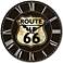 Route 66 13 1/2" Round Wall Clock