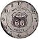 Route 66 24" Wide Gray Wall Clock
