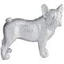 Rover 8" High Electroplated Silver Bulldog Sculpture in scene