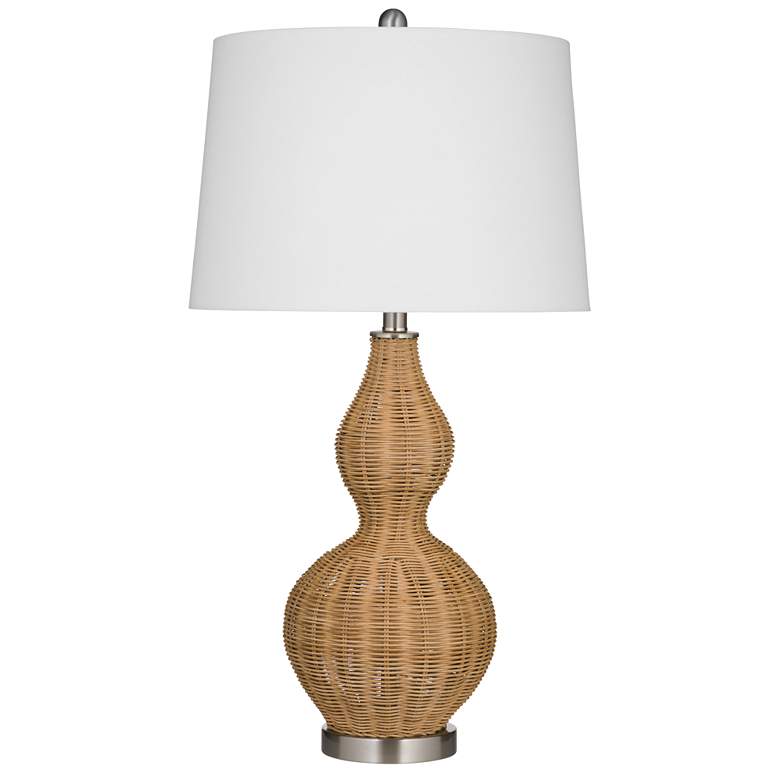 Image 1 Rovert 30 inch Coastal Styled Brown Table Lamp
