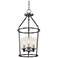 Rowan 11 1/2" Wide Gun Metal 3-Light Foyer Ring Pendant Light