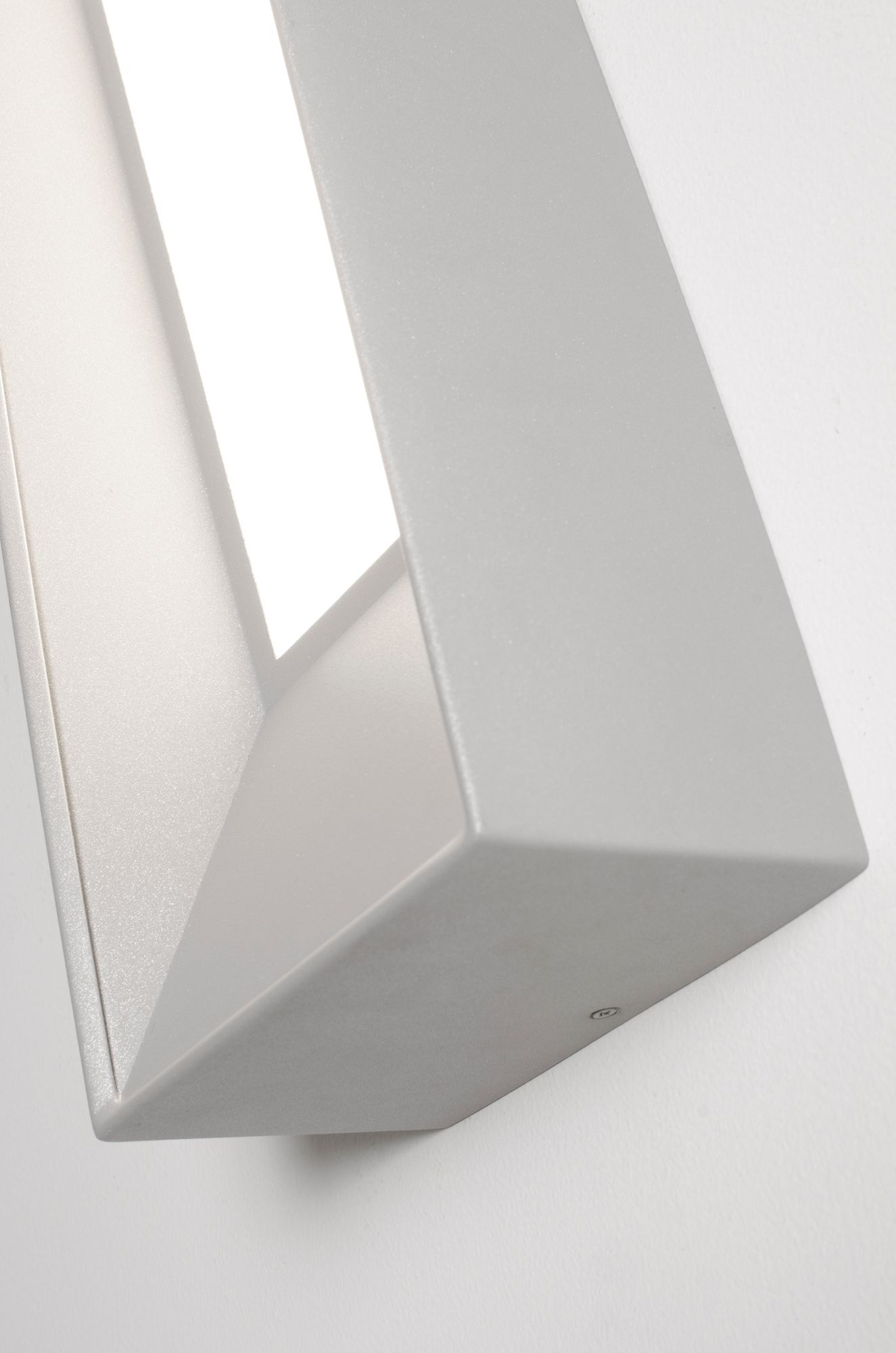 Image 5 Rowan 20" High Textured Grey LED Wall Sconce with White Acrylic Shade more views