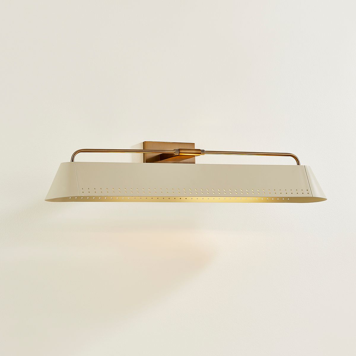 Rowan 25" Wide Patina Brass with Soft Sand Picture Light