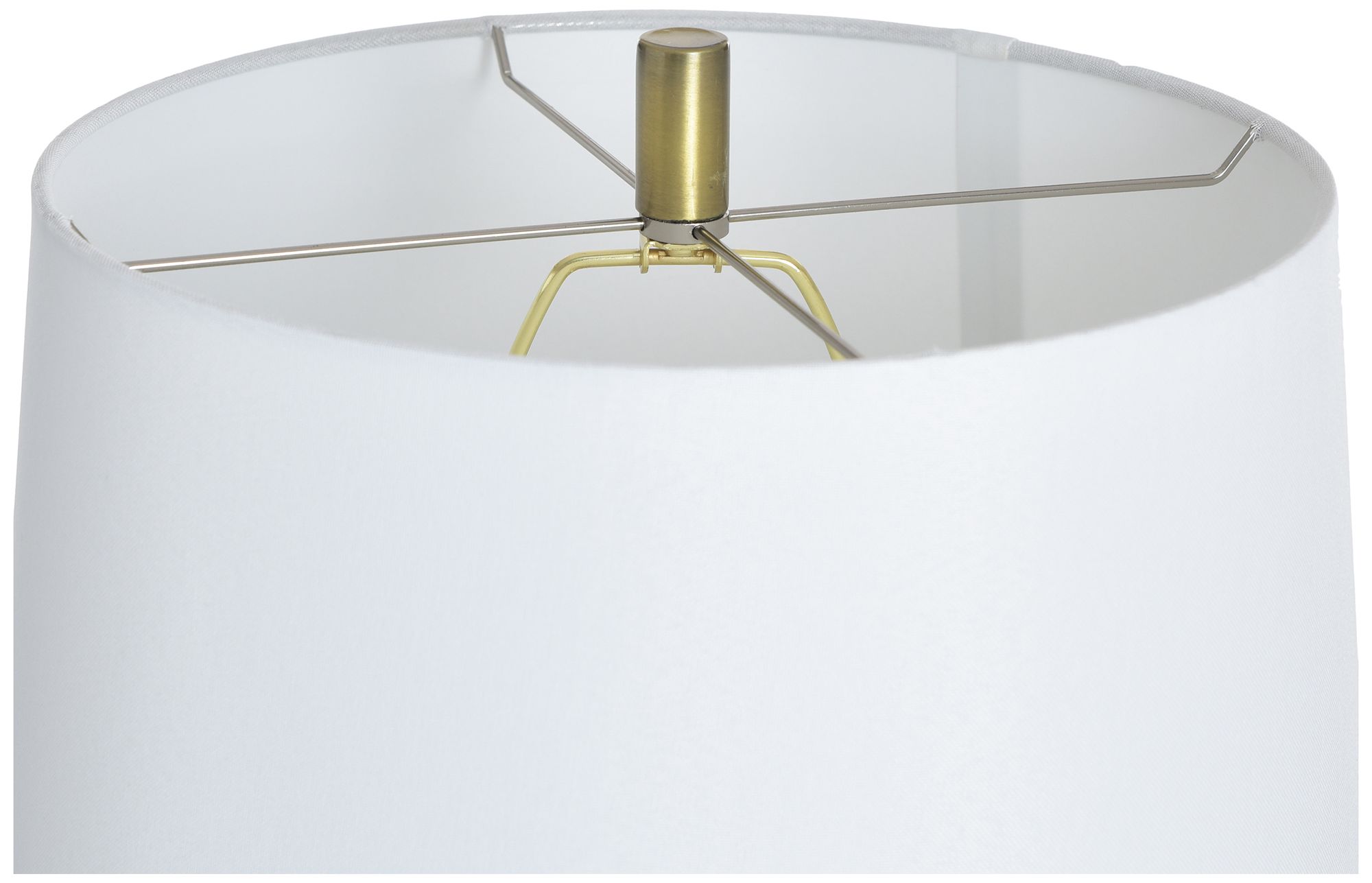 Image 6 Rowan 33" High Ash Table Lamp with White Shade more views