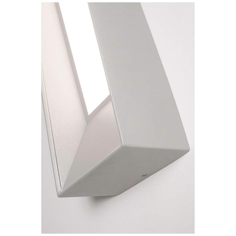 Image 4 Rowan 36" Textured Grey LED Wall Sconce more views
