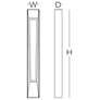 5_Rowan 36" Textured Grey LED Wall Sconce more views