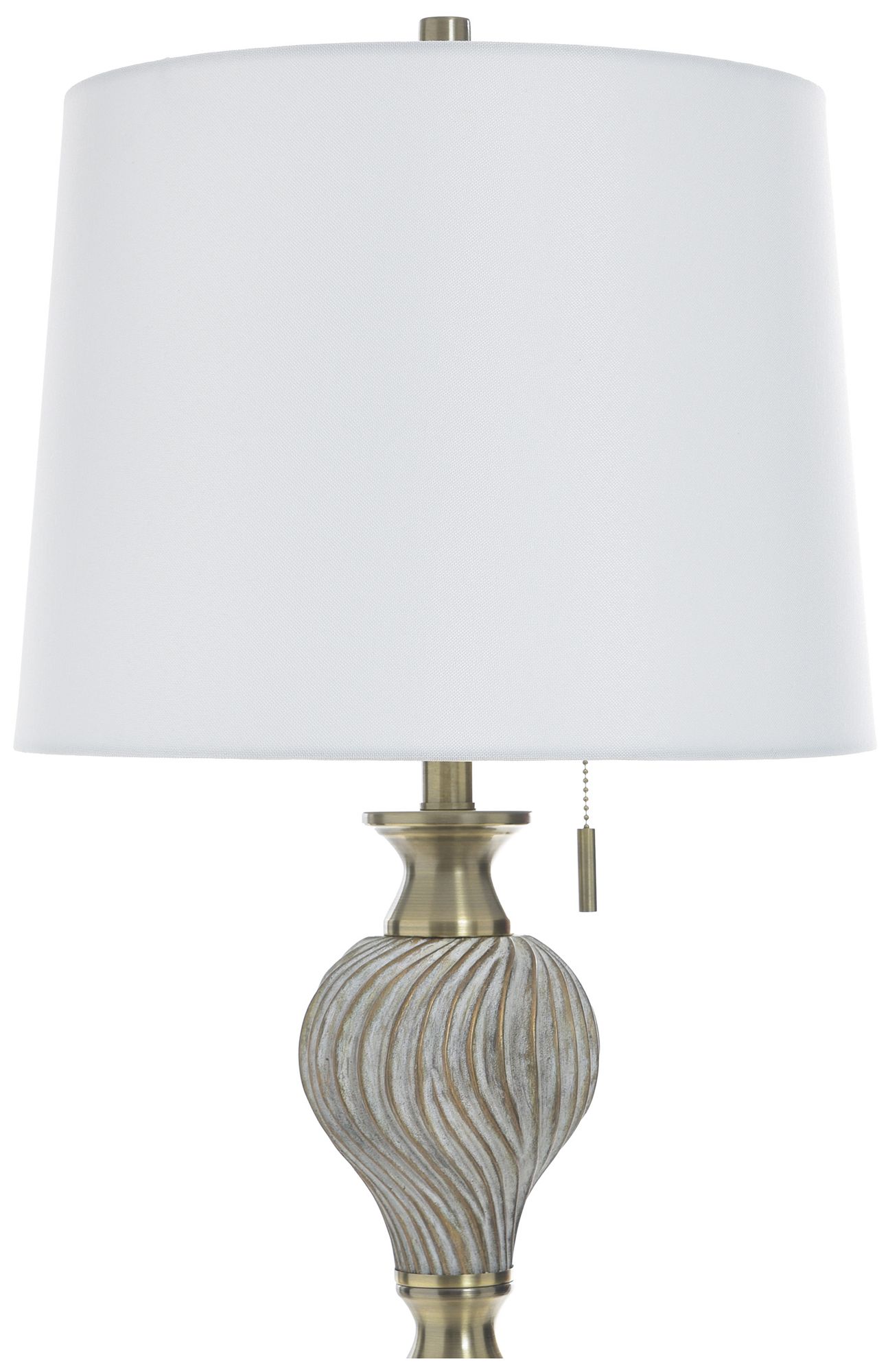 Image 4 Rowan 63" High Ash Floor Lamp with White Shade more views