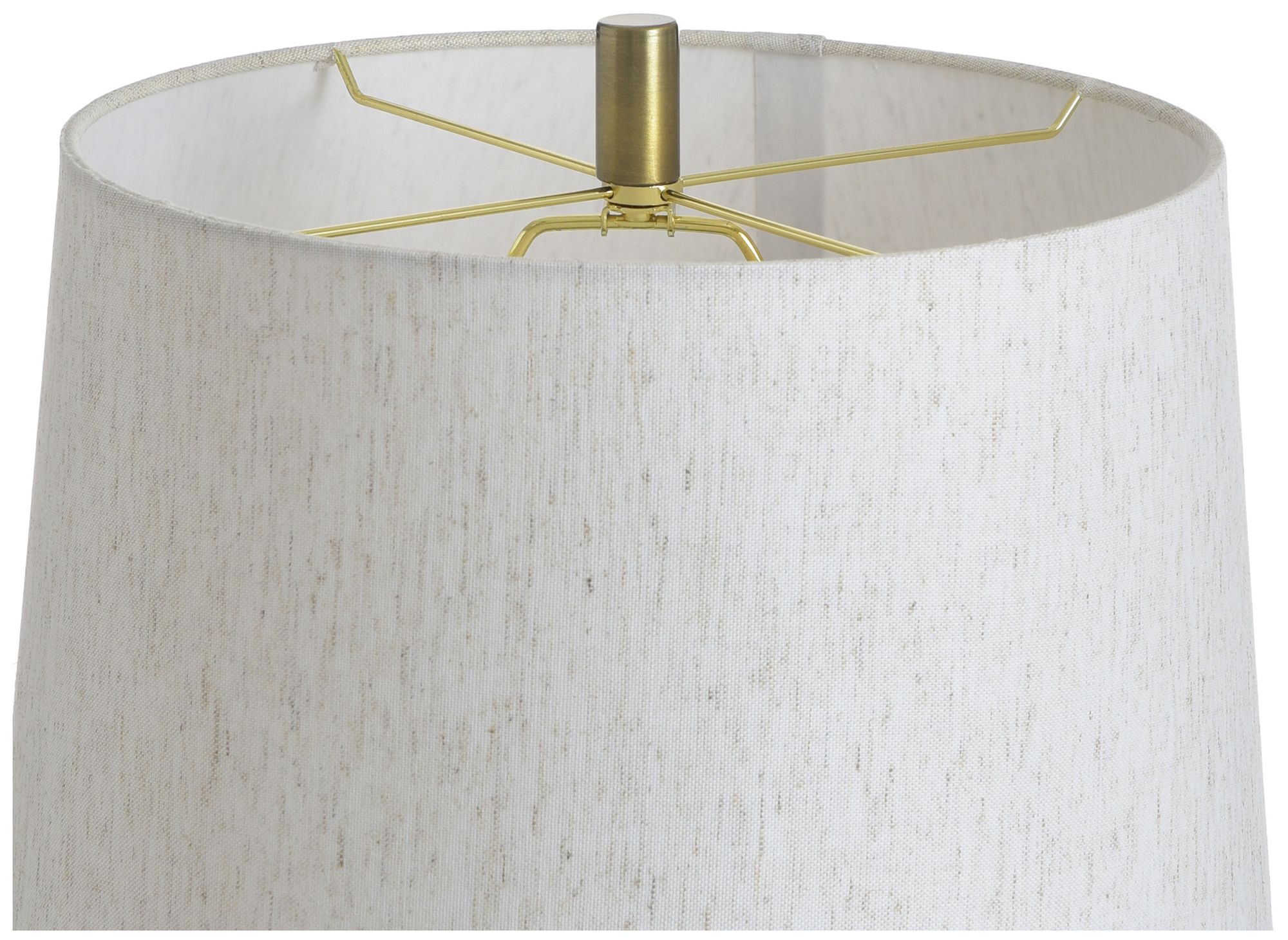 Image 6 Rowan 63" High Soot Gold Floor Lamp with Beige Shade more views