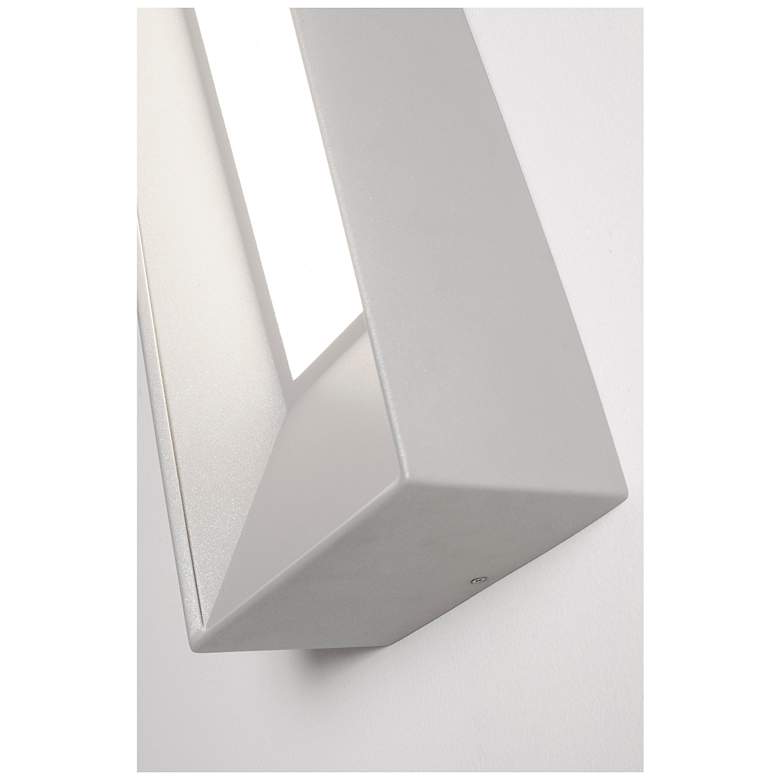 Image 4 Rowan - LED 20" Wall Sconce - Textured Grey Finish - White Acrylic Sha more views