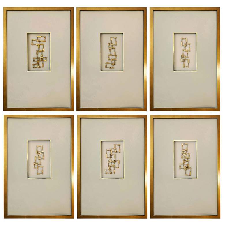 Image 1 Rowe 24" High Architectural 6-Piece Wall Decor Set