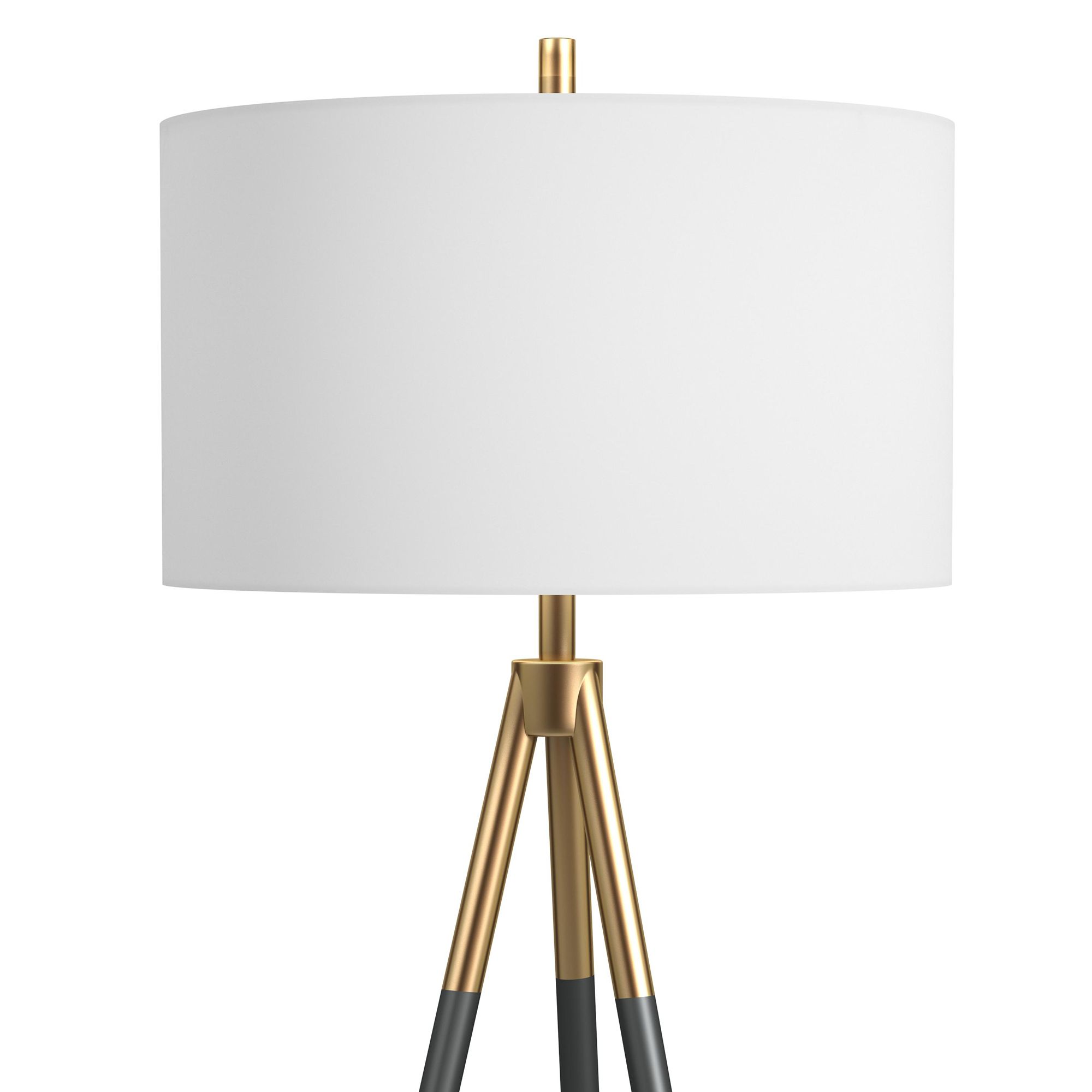 black and gold tripod table lamp