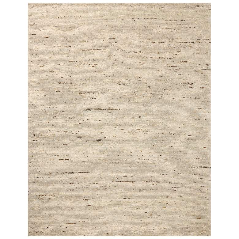Image 1 Rowe Jacquard Woven Wool Rug Beige 8'x10'