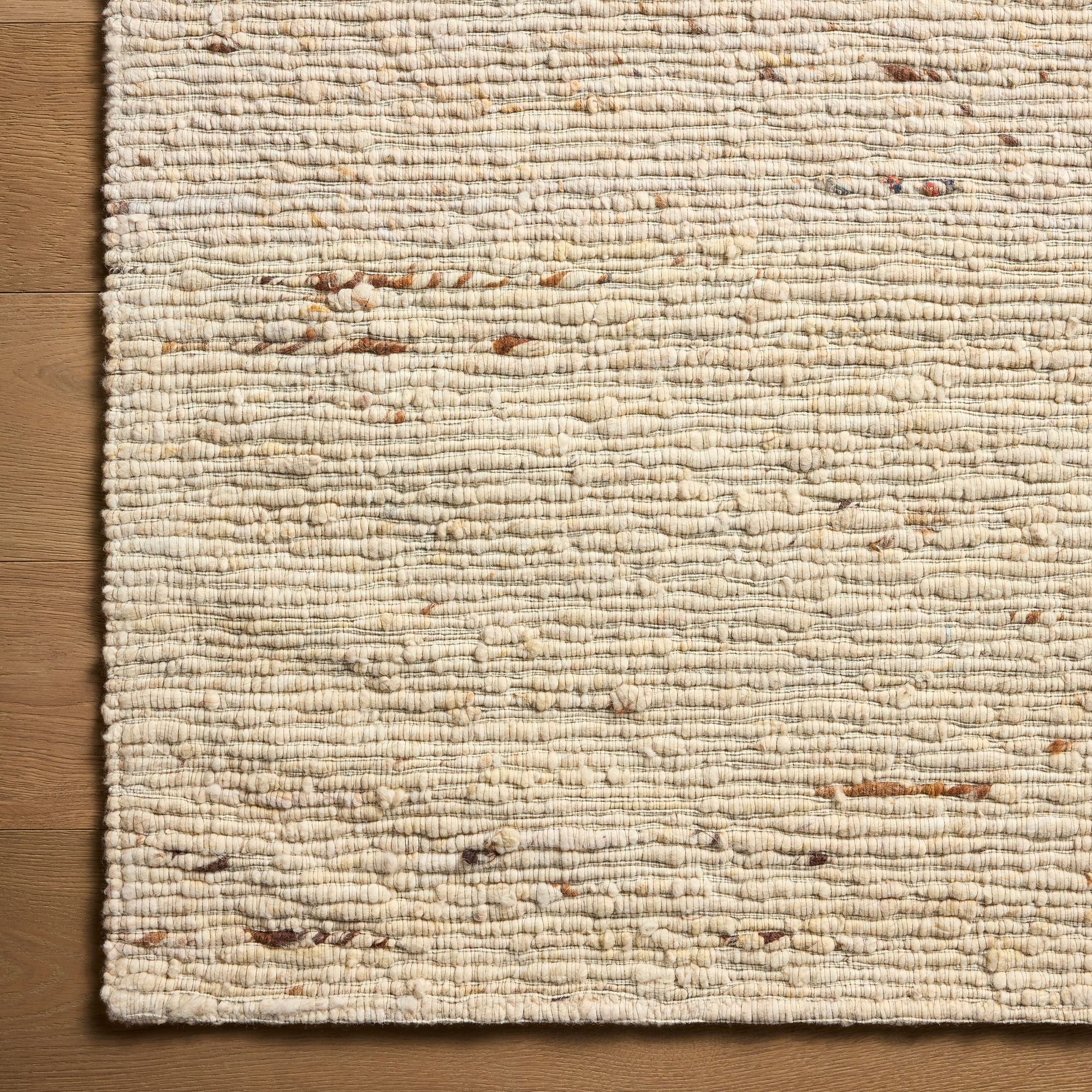 Image 4 Rowe Jacquard Woven Wool Rug Beige 8'x10' more views