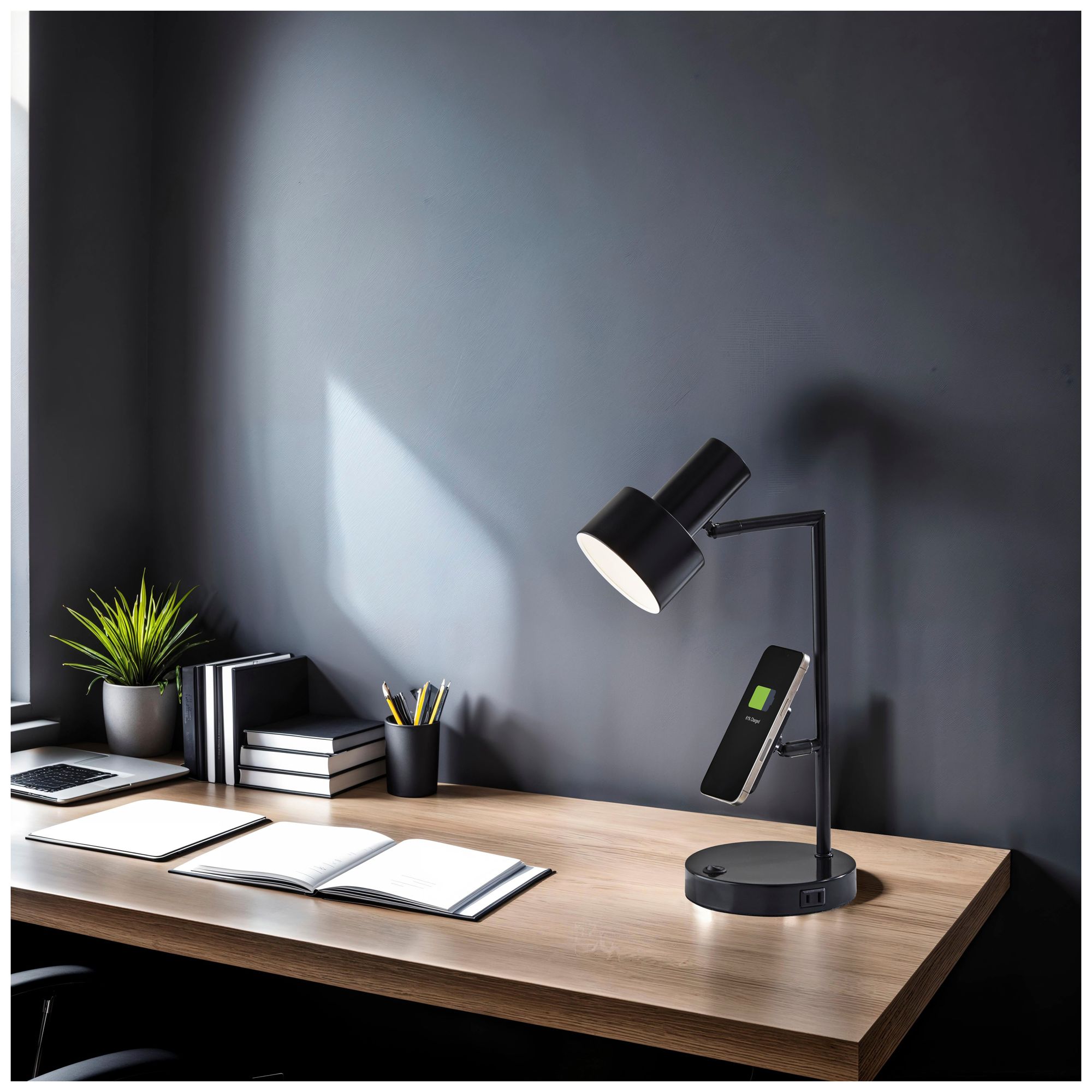 Image 2 Rowe Supercharger Desk Lamp- Black more views