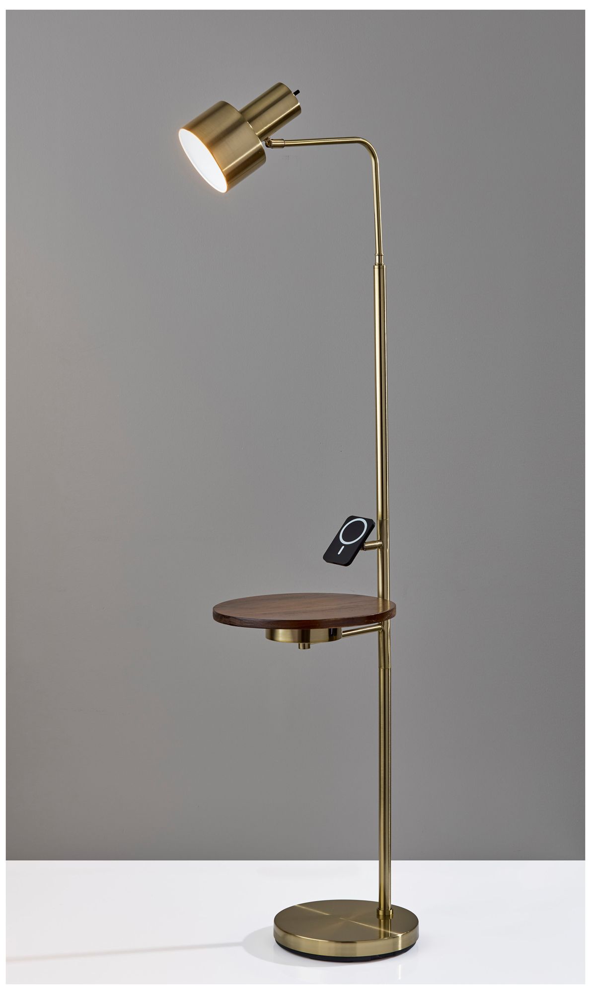 Image 4 Rowe Wireless Charging Floor Lamp with Table more views