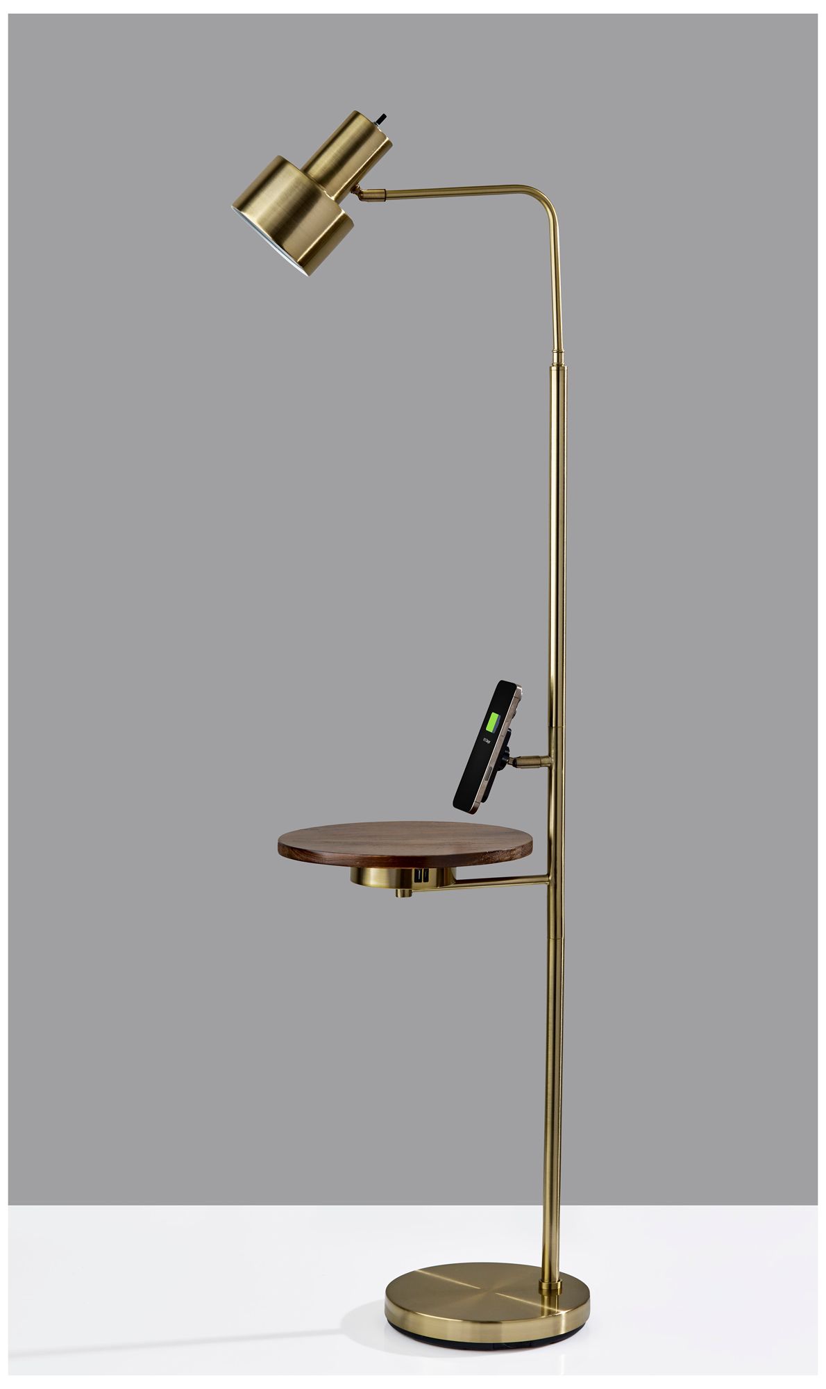 Image 5 Rowe Wireless Charging Floor Lamp with Table more views