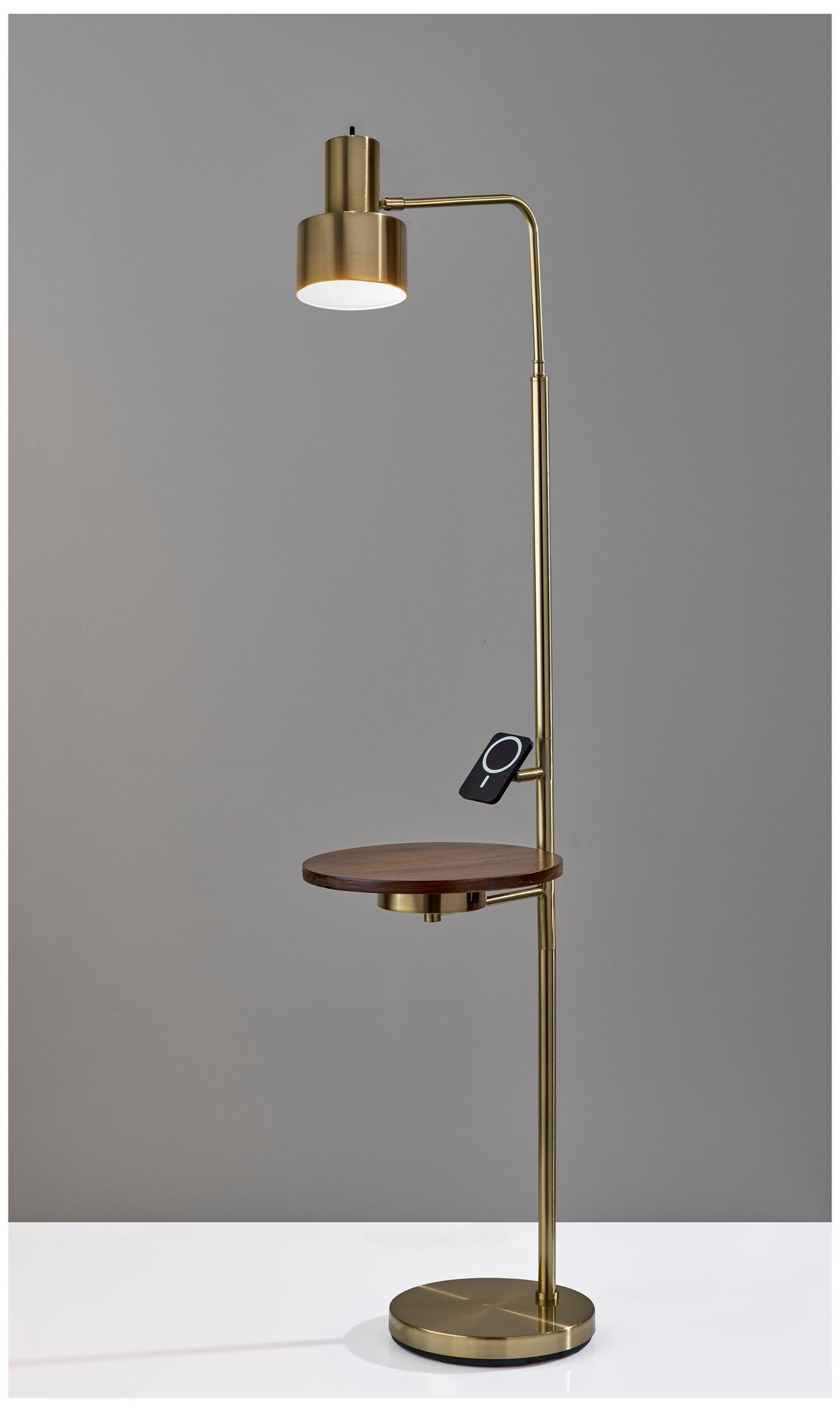 Image 7 Rowe Wireless Charging Floor Lamp with Table more views