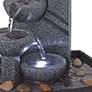 Rowell 7 1/2" High Tabletop Fountain with Light in scene