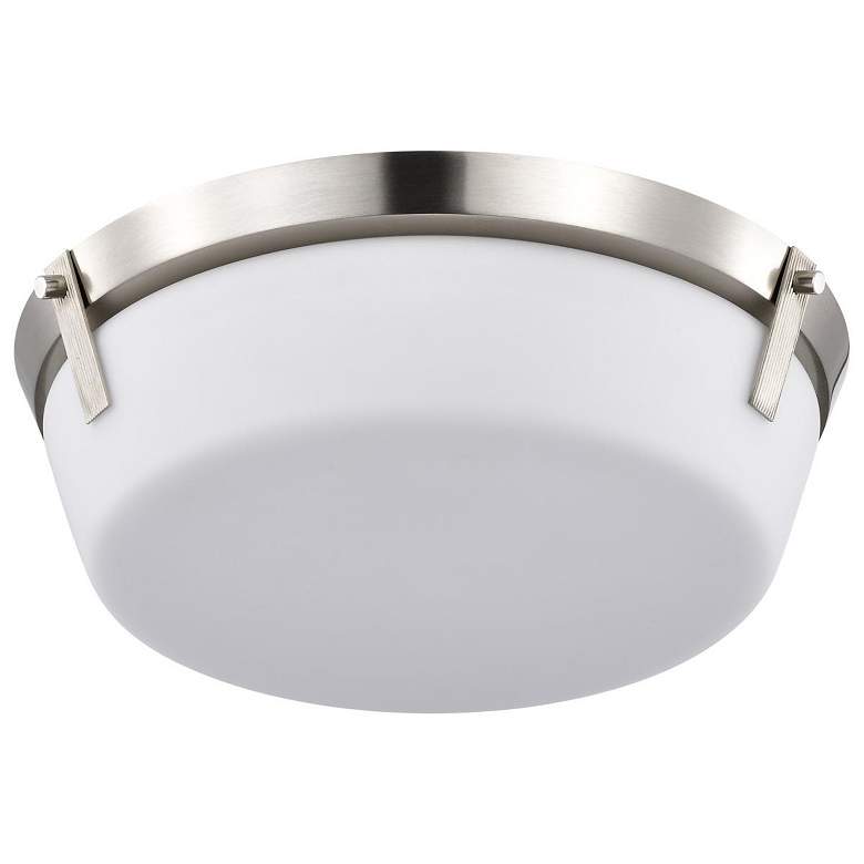 Image 2 Rowen 14.5" Wide Brushed Nickel 3 Light Flush Mount more views