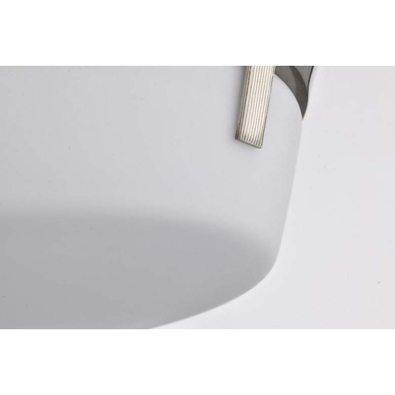 Image 4 Rowen 14.5" Wide Brushed Nickel 3 Light Flush Mount more views