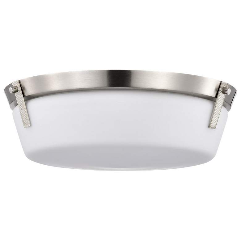 Image 6 Rowen 14.5" Wide Brushed Nickel 3 Light Flush Mount more views