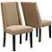 Rowena Gold Linen Dining Chair Set of 2