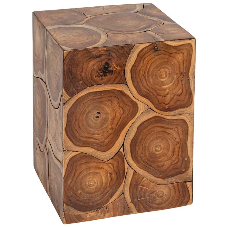 Image 2 Rowena Interiors Mesa Teak Root Slice End Table