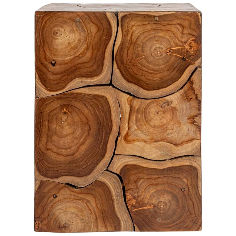 Image 6 Rowena Interiors Mesa Teak Root Slice End Table more views