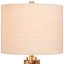 Rowland 27" High Rose Gold and Green Faux Marble Stacked Table Lamp
