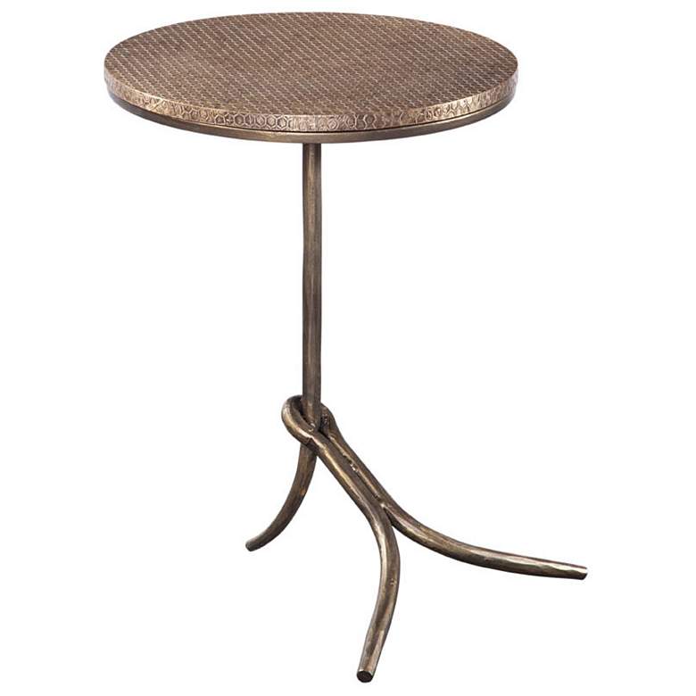 Image 1 Rowley 24" Antique Bronze Accent Table