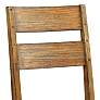 2_Rowlie Dark Oak Wood Slat Back Side Chairs Set of 2 more views