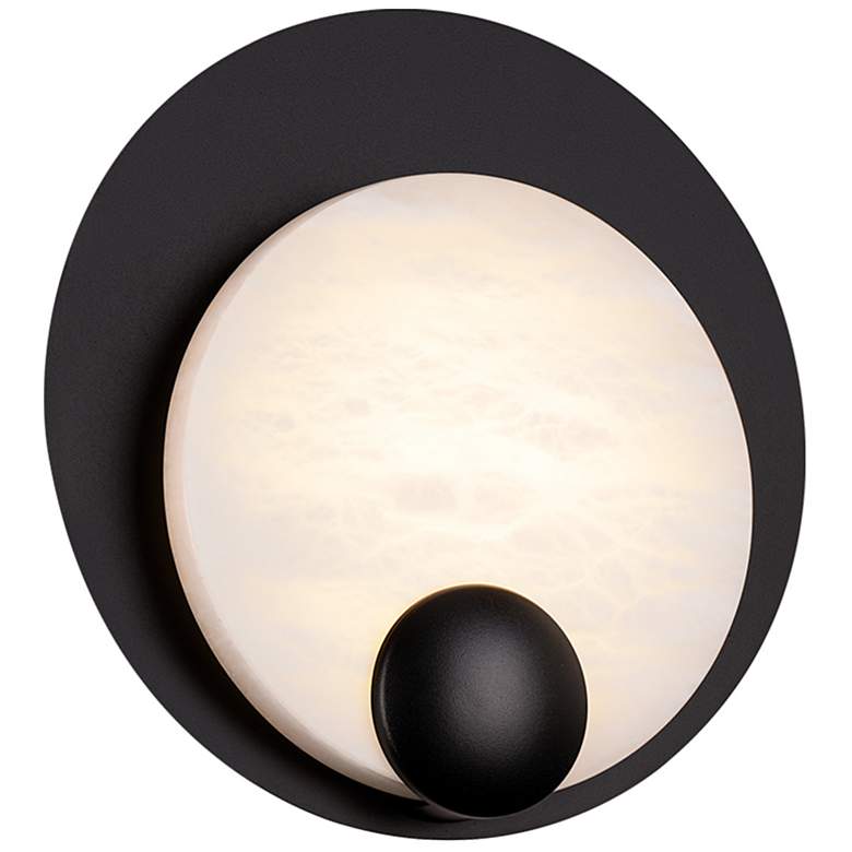 Image 2 Rowlings 10"H x 10"W 1-Light Wall Sconce in Black