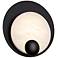 Rowlings 10"H x 10"W 1-Light Wall Sconce in Black