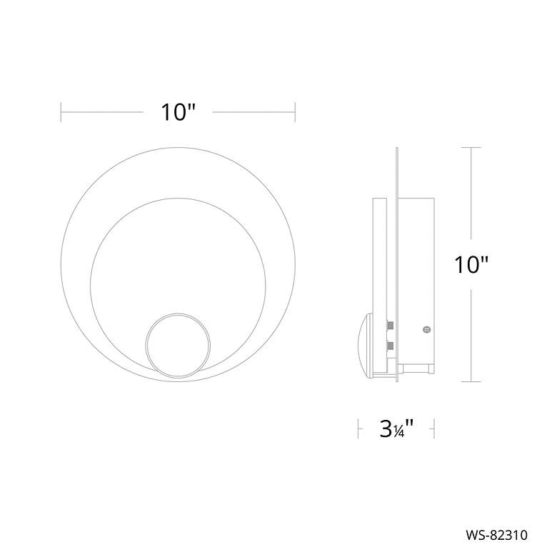 Image 4 Rowlings 10"H x 10"W 1-Light Wall Sconce in Black more views