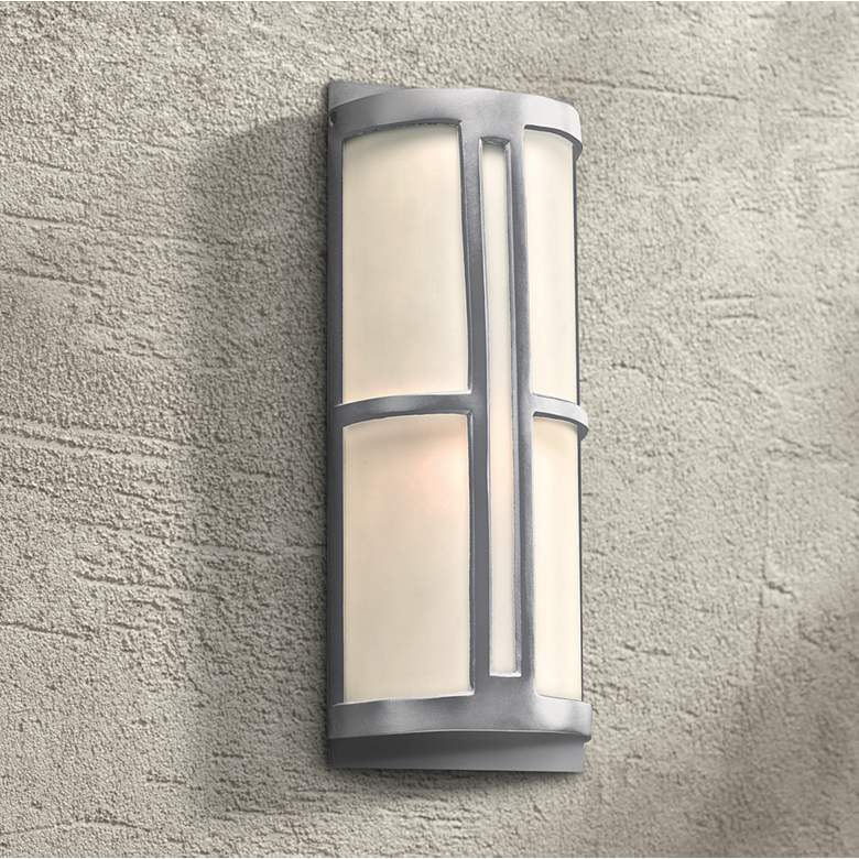 Rox 17 inch High Silver Outdoor Wall Light