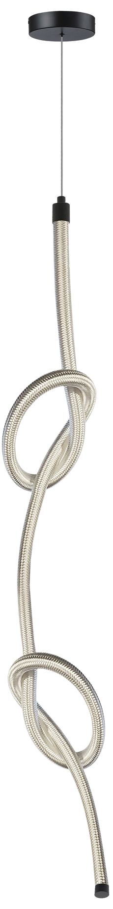 Image 3 Roxanne 1" Wide Matte Black LED Pendant more views