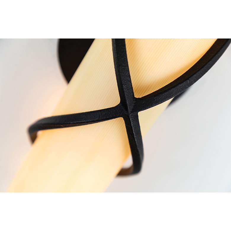Image 3 Roxbury 11 1/2" High Textured Iron 2-Light Wall Sconce more views