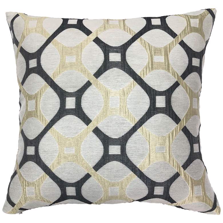 Roxbury Charcoal 20 inch Square Decorative Pillow
