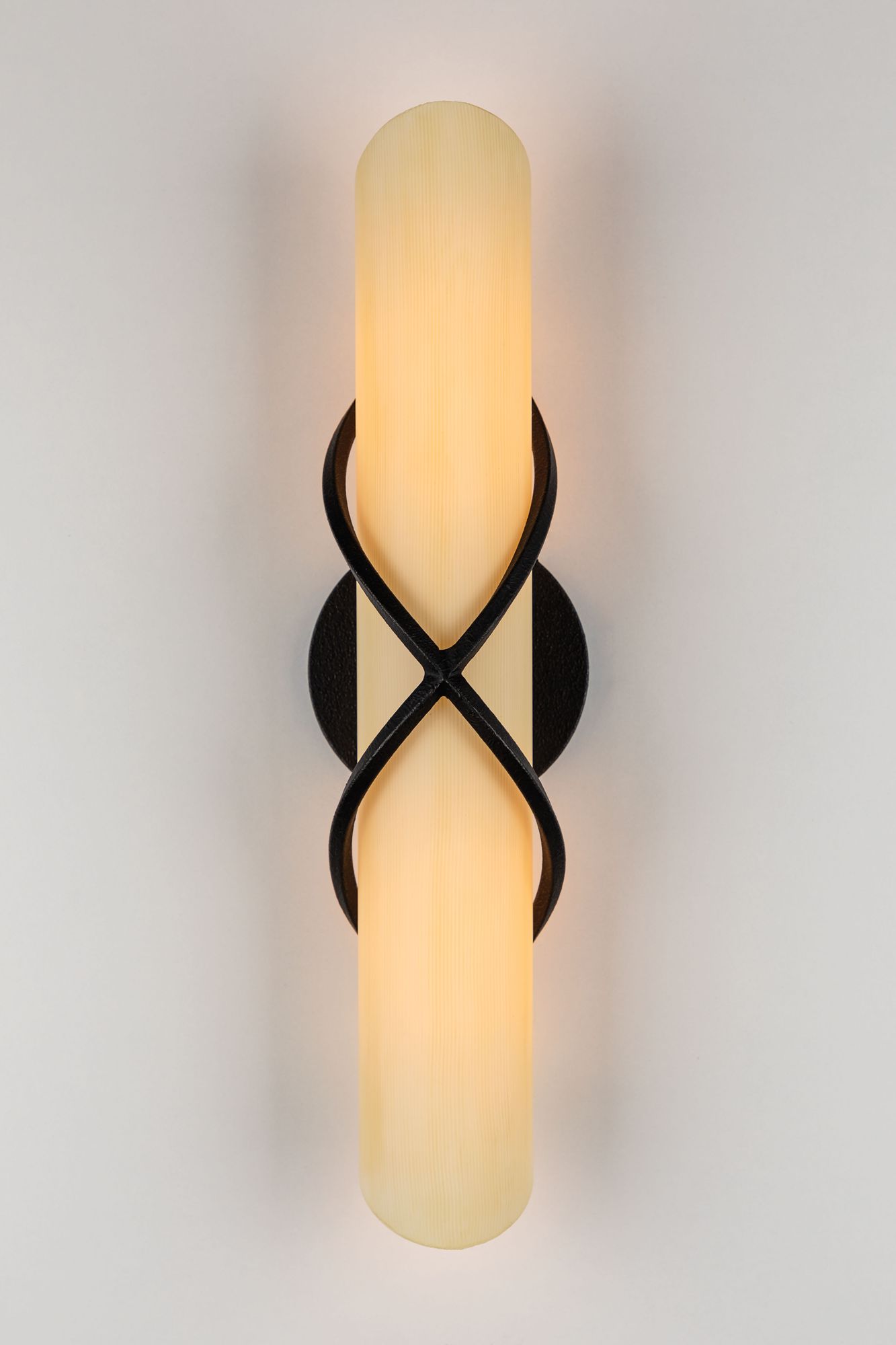 Roxbury French Iron 18" Wide Bath Light in scene