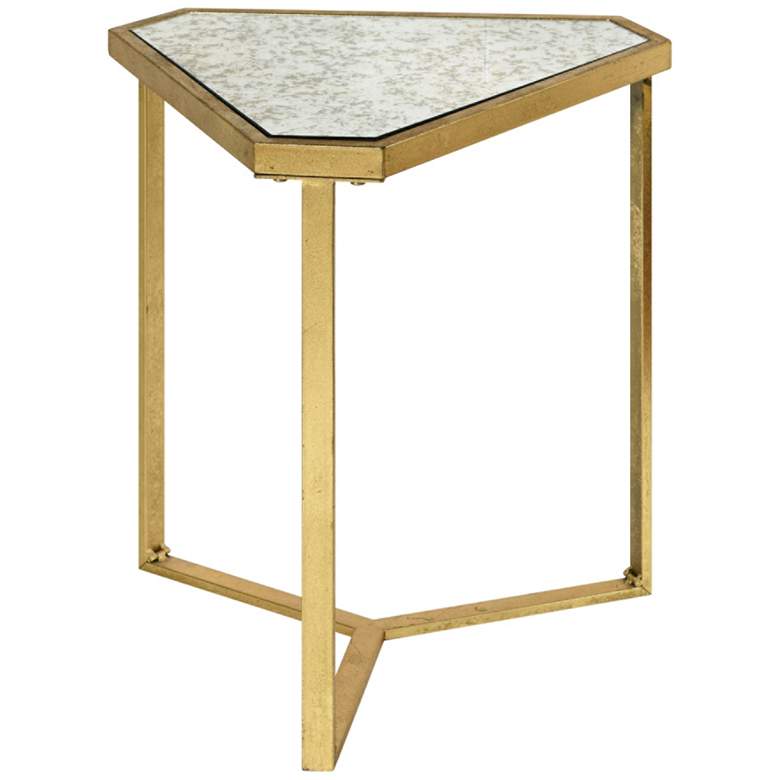 Image 1 Roxie 19 inch Wide Rose Gold Modern Side Table