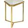 Roxie 19" Wide Rose Gold Modern Side Table