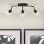 2_Roxie 24 3/4" Wide Matte Black 3-Light Ceiling Light